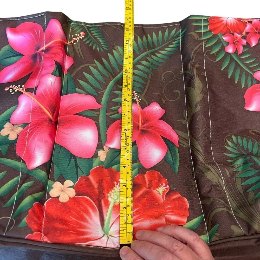 Tropical Print Tote Bag With Rope Handle - Picture 15 of 16